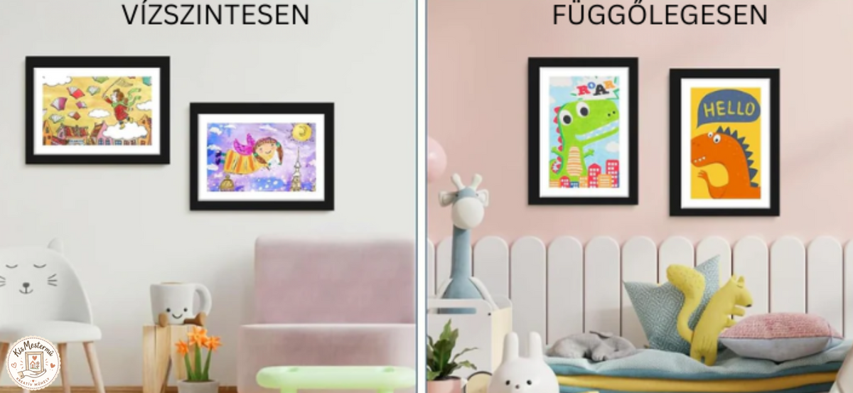 KisMestermű™ Nyitható Gyermekrajz Képkeret - A4